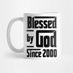 Blessed By God Since 2000 23rd Birthday Mug